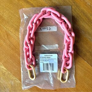 Clare V NEW Peony shortie resin strap 💕🌸💓